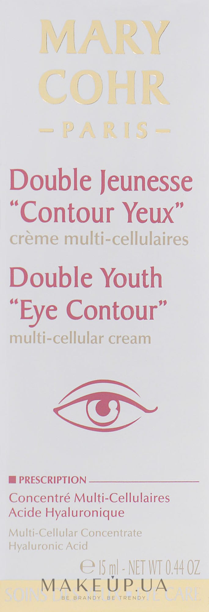Крем для очей антивіковий - Mary Cohr Double Youth “Eye Contour” — фото 15ml