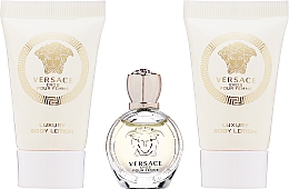 Духи, Парфюмерия, косметика Versace Eros Pour Femme - Набор (edp/5ml + b/lot/2x25ml)