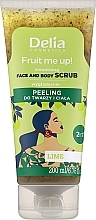 Скраб для лица и тела "Лайм" - Delia Fruit Me Up! Smoothing Face And Body Scrub Lime — фото N1