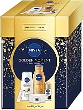 Парфумерія, косметика Набір, 5 продуктів - Nivea Golden Moment Set