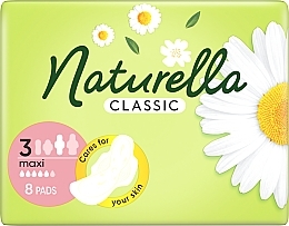 Гигиенические прокладки с крылышками, 8шт - Naturella Classic Basic Maxi  — фото N2