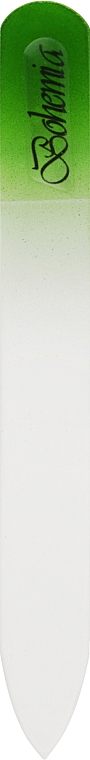 Пилочка хрустальная в чехле из кожи 99-1052, зеленая, 105мм - SPL — фото N1