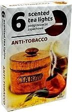 Парфумерія, косметика Чайні свічки "Антитютюн", 6 шт. - Admit Scented Tea Light Anti Tobacco