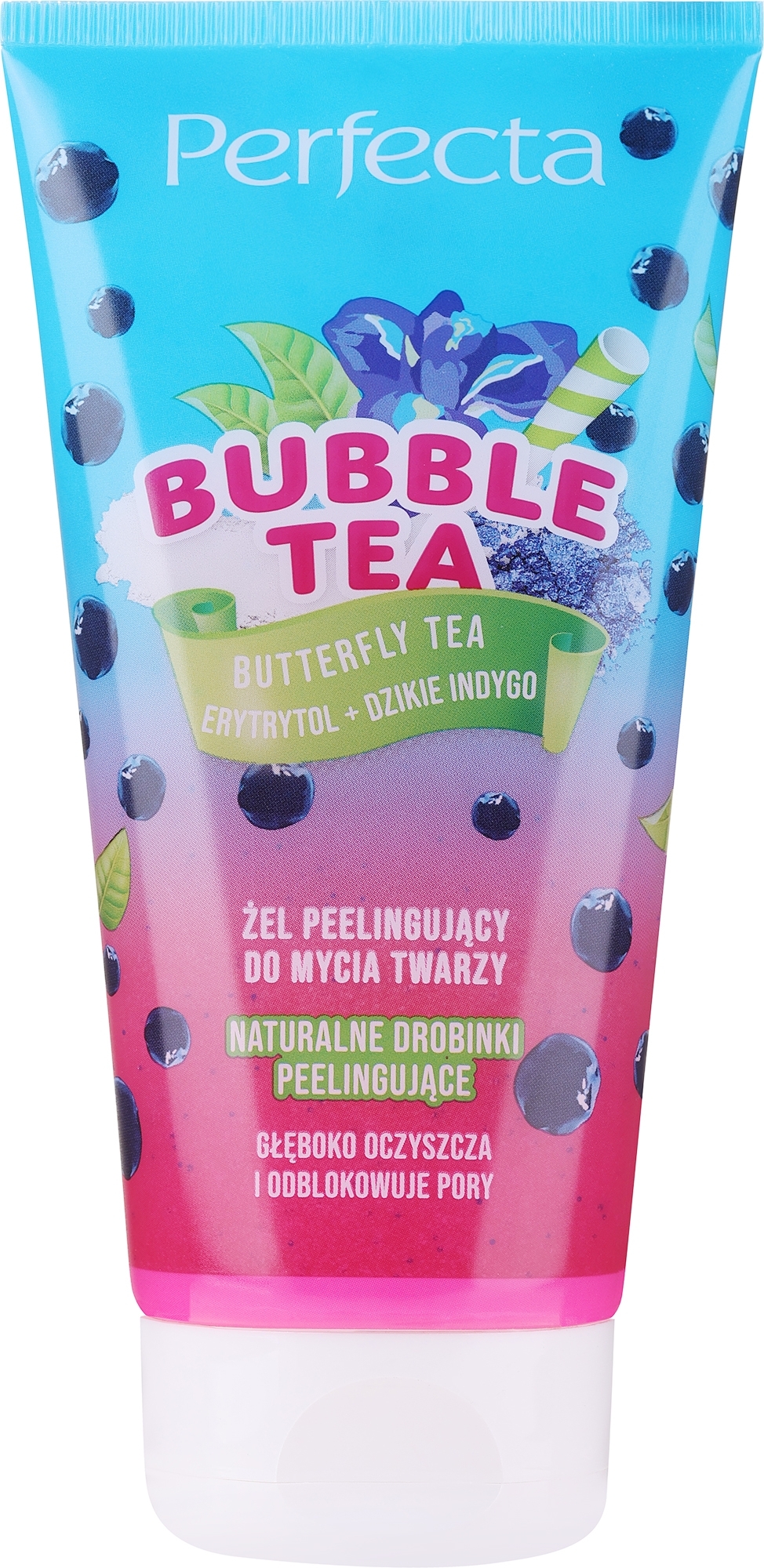 Пилинг-гель для умывания - Perfecta Bubble Tea Butterfly Tea — фото 150ml