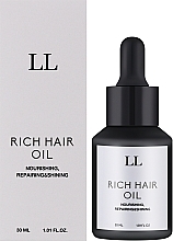 Масло для волос - love&loss Rich Hair Oil — фото N2