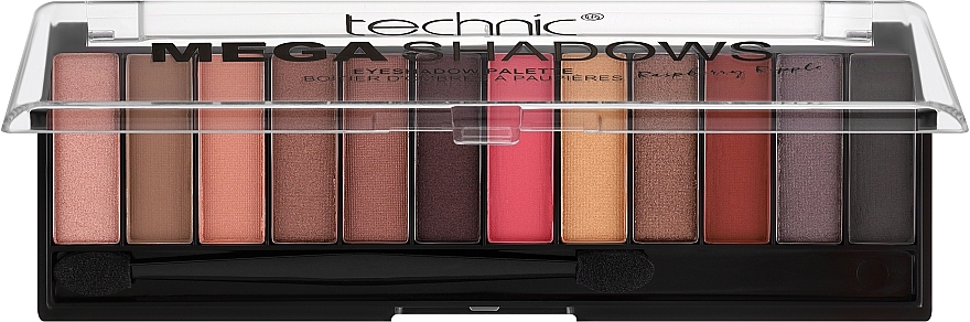 Палетка тіней для повік, 5 кольорів - Technic Cosmetics Mega Shadows Eyeshadow — фото N1