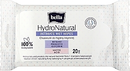 Вологі серветки для інтимної гігієни, 20 шт. - Bella Hydro Natural Wet Wipes — фото N1