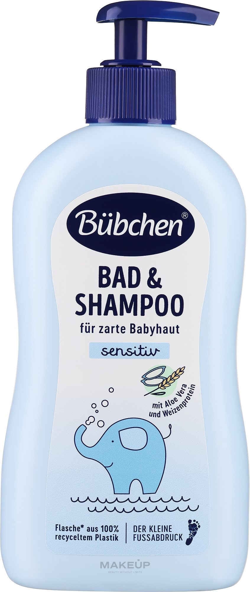 Шампунь для немовлят з алое вера - Bubchen Bad & Shampoo Sensitiv — фото 400ml
