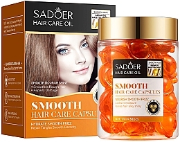 Духи, Парфюмерия, косметика Капсулы с аргановым маслом и медом - Sadoer Argan Oil Honey Smooth Hair Care Capsules