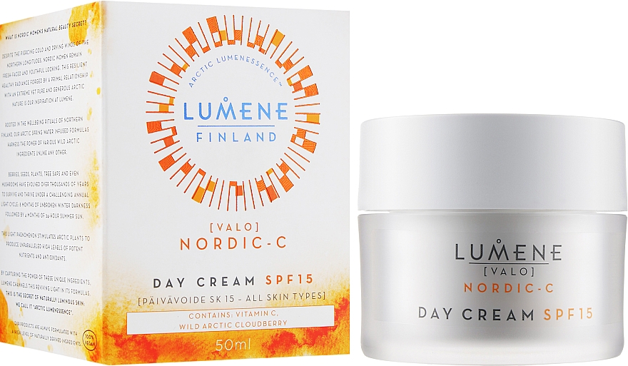 Дневной крем для сияния кожи - Lumene Valo Light Day Cream SPF 15  — фото N2