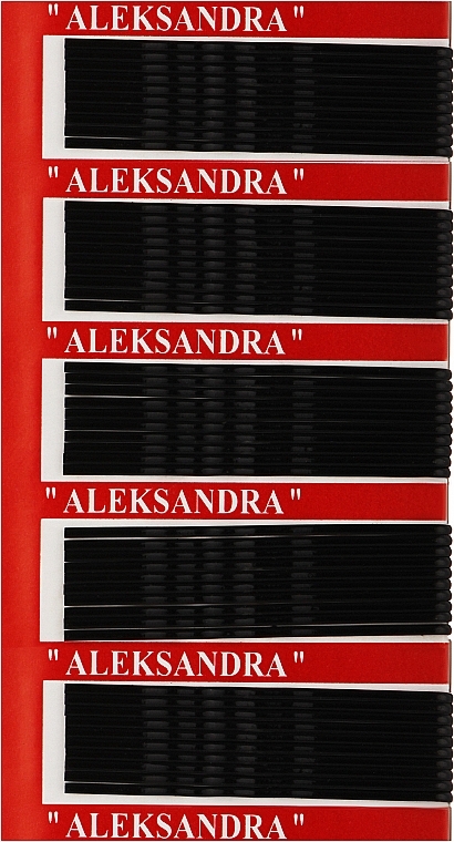 Невидимки для волос "Aleksandra", 5,5 см, черные - Cosmo Shop