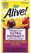 Парфумерія, косметика Мультивітаміни для жінок 50+ - Nature’s Way Alive! Women's 50+ Ultra Potency Complete Multivitamin