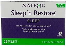 Биодобавка для здорового сна - Natrol Sleep 'N Restore — фото N1