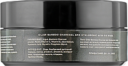 Ліфтинг-патчі - Siller Professional Bamboo Charcoal And Hyaluronic Acid Eye Mask — фото N2