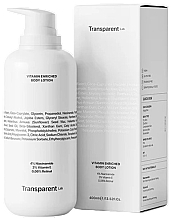 Парфумерія, косметика Вітамінізований лосьйон для тіла - Transparent Lab Vitamin Enriched Body Lotion