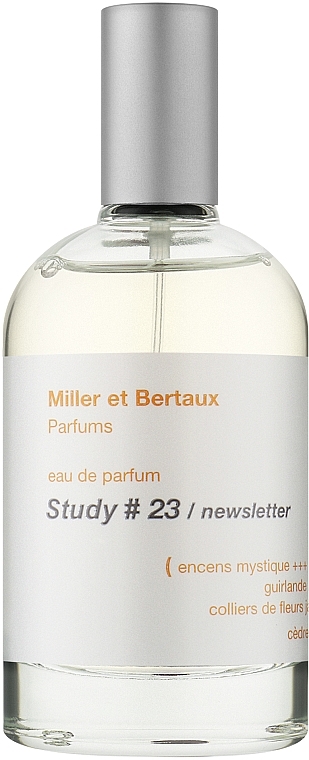 Miller et Bertaux Study № 23 - Парфюмированная вода — фото N1