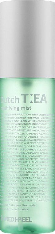 Міст для обличчя матувальний з чайним деревом - Medi-Peel Dutch Tea Mattifying Mist — фото N1