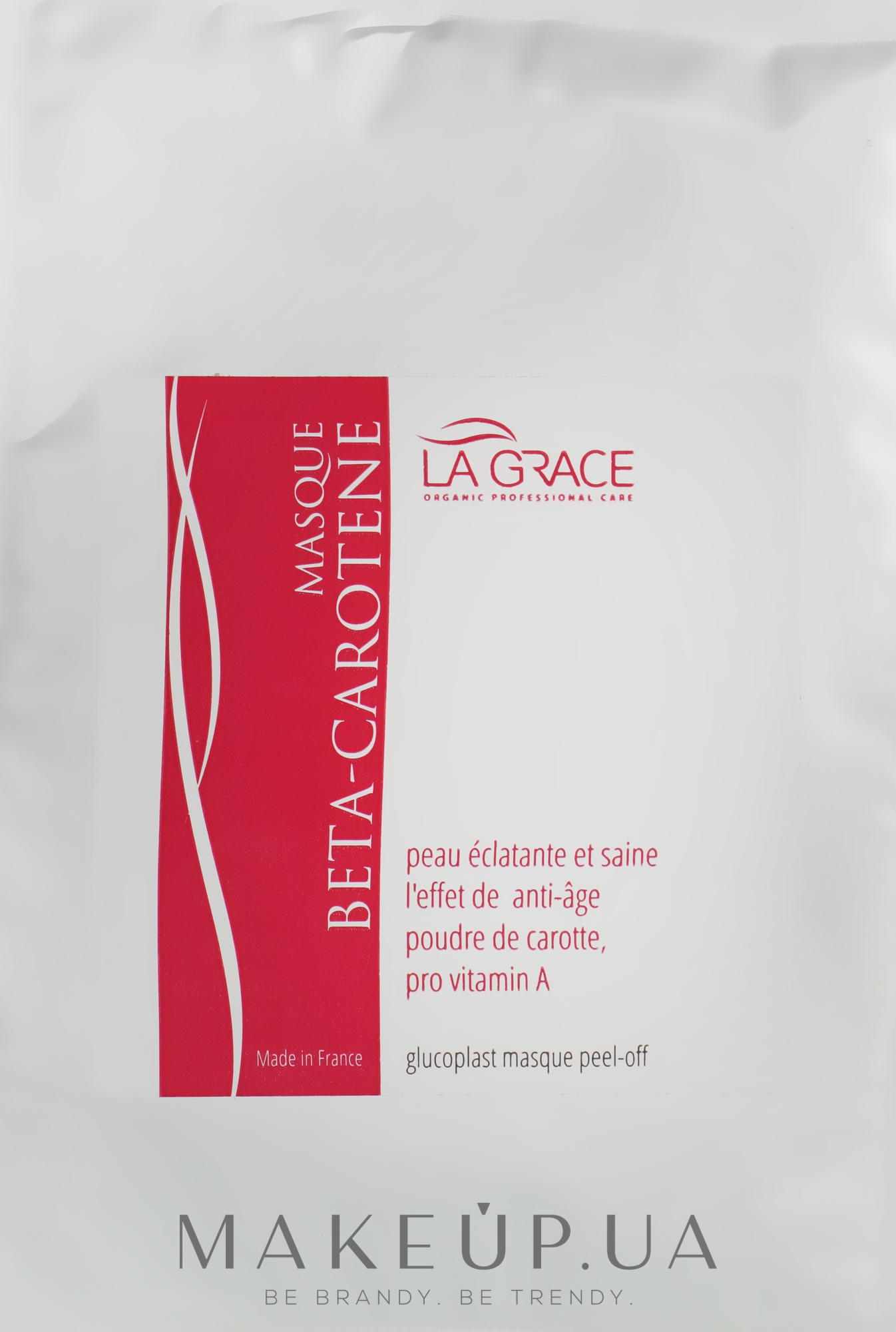 Альгінатна маска для обличчя "Бета-каротин" з вітаміном А від ознак втоми та стресу шкіри - La Grace Masque Beta-Carotene — фото 25g