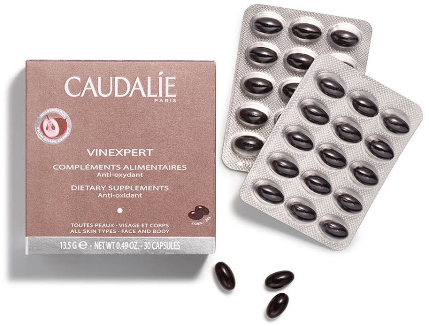Биологически активная добавка "Пищевые антиоксиданты" - Caudalie Vinexpert Dietary Anti-Oxidant Supplements — фото N1