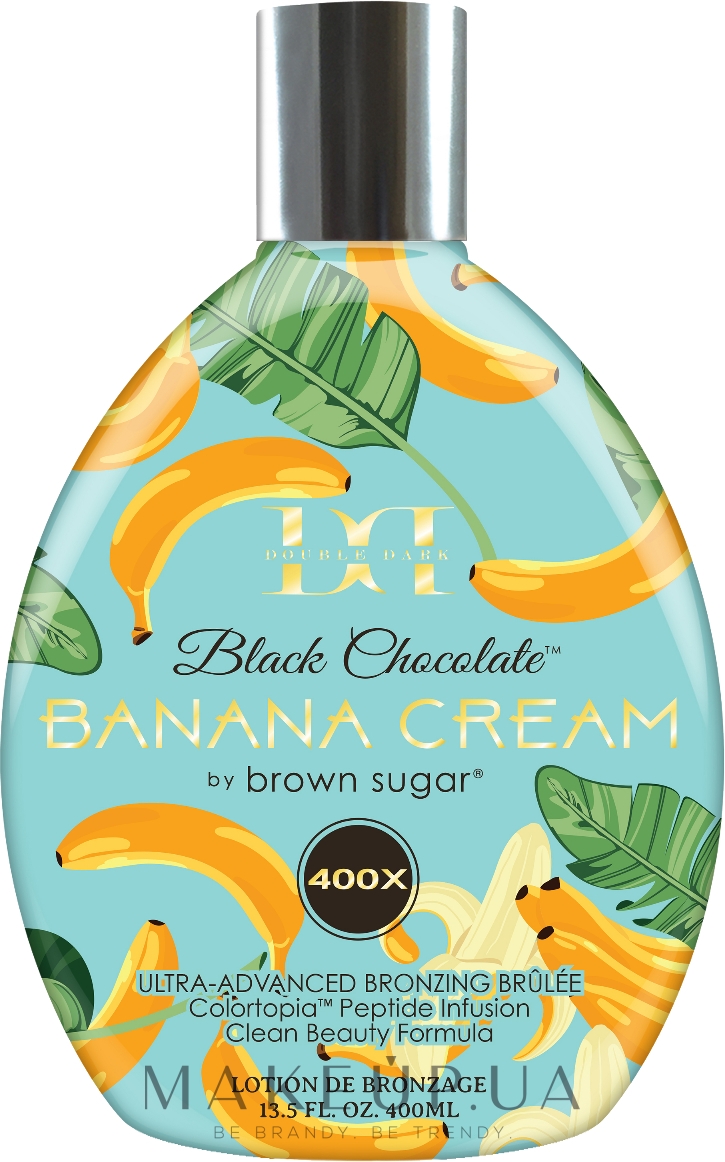 Крем для солярия для яркого выраженного бронзового оттенка - Tan Incorporated Banana Cream 400x Double Dark Black Chocolate  — фото 400ml