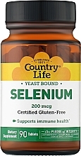 Селен, 200 мкг - Country Life Selenium — фото N1