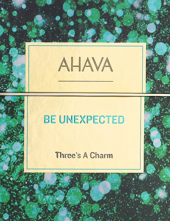 Набор - Ahava Be Unexpected Holiday 2023 Three’s A Charm Set (h/cr/40ml + b/lot/40ml + sh/gel/40ml) — фото N1