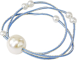 Парфумерія, косметика Резинка для волосся з перлами, блакитна - Lolita Accessories