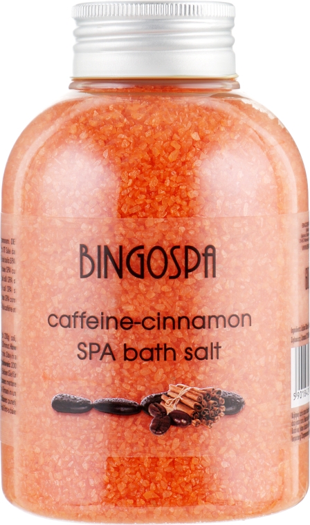 Соль для ванн антицеллюлит с экстрактом корицы и кофеина - BingoSpa — фото N2