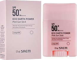 Духи, Парфюмерия, косметика Интерсивный солнцезащитный стик - The Saem Eco Earth Power Pink Sun Stick SPF50