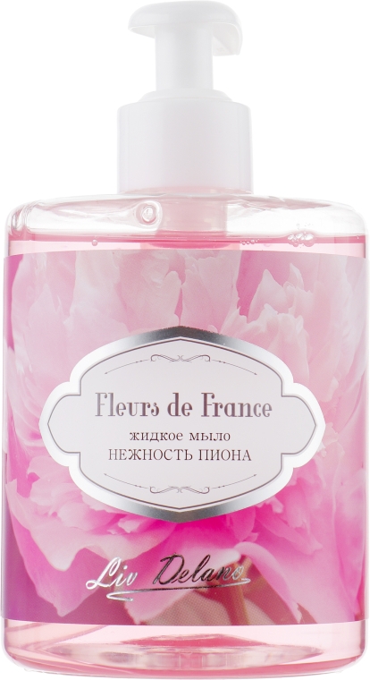 Жидкое мыло "Нежность пиона" - Liv Delano Fleurs de France Liquid Soap