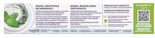 Зубная паста "Чистота и свежесть" - Signal Integral 8 Bicarbonate Toothpaste — фото N2