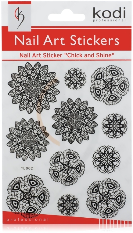 Наклейки для дизайна ногтей - Kodi Professional Nail Art Stickers YL002 — фото N1