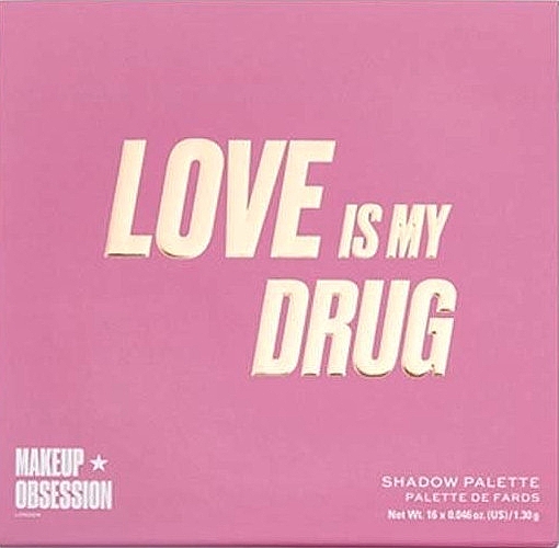 Палетка теней для век - Makeup Obsession Love Is My Drug Eyeshadow Palette — фото N1