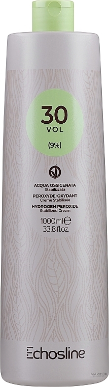 Крем-окислювач - Echosline Hydrogen Peroxide Stabilized Cream 30 vol (9%) — фото N3