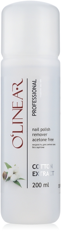 Жидкости для снятия лака с экстрактом хлопка - O`linear Nail Polish Remover Cotton Extract