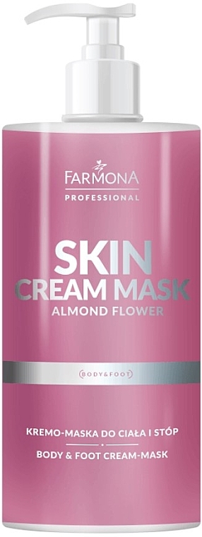 Крем-маска для тіла та ніг з ароматом півонії - Farmona Professional Skin Cream Mask Peony Essence — фото N1