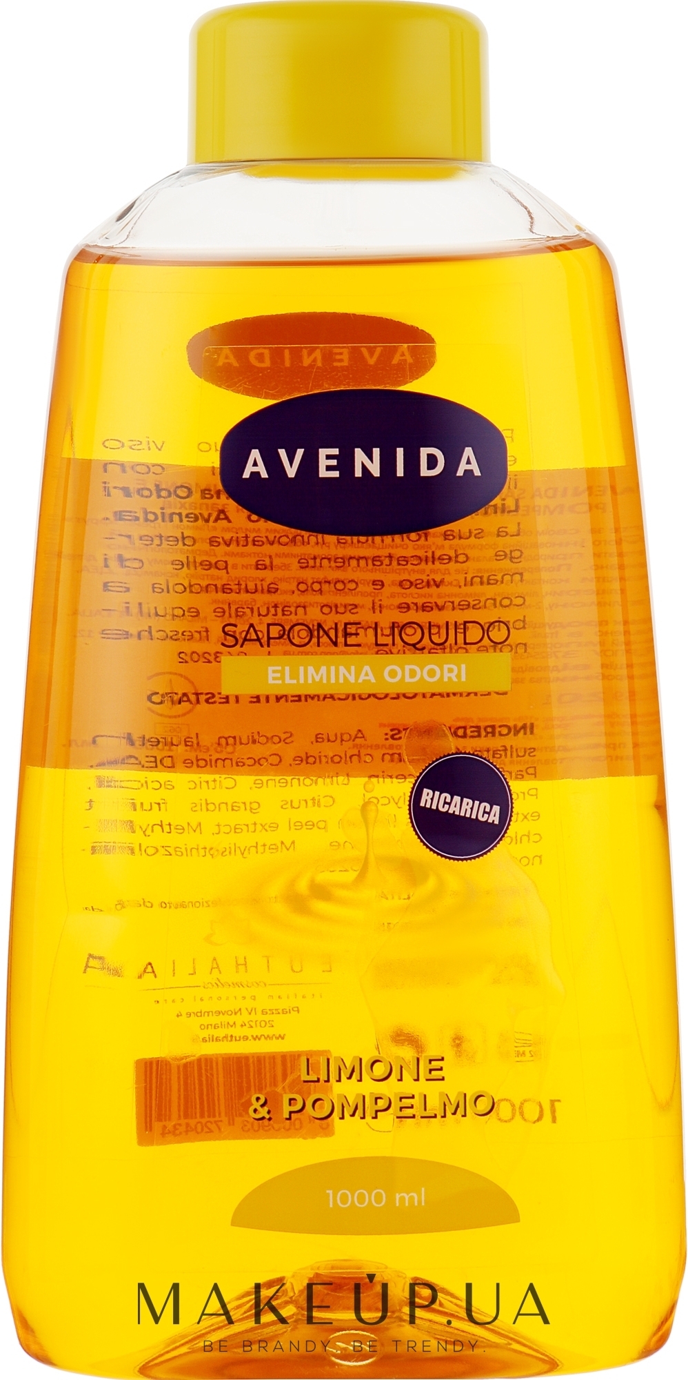 Жидкое мыло для устранения запаха - Avenida Liquid Soap — фото 1000ml