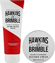 Подарунковий набір для гоління - Hawkins & Brimble Shaving Gift Box (shaving/cr/100ml + ash/balm/125ml) — фото N2