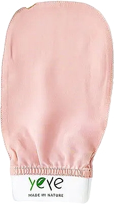 Пилинг-перчатка шелковая, розовая - Yeye — фото N1