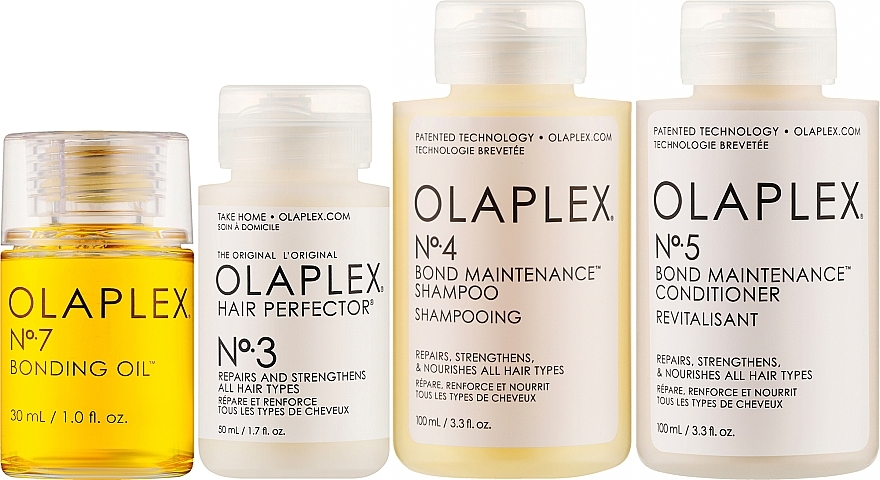 Набор для укрепления и блеска волос - Olaplex In Good Repair Strength & Shine Hair Kit (shm/100ml + con/100ml + elixir/50ml + oil/30ml) — фото N2