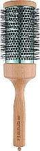 Термобрашинг с деревянной ручкой и нейлоновой щетиной, зеленый цилиндр, d75mm - 3ME Maestri Triangolo Thermal Brush — фото N1
