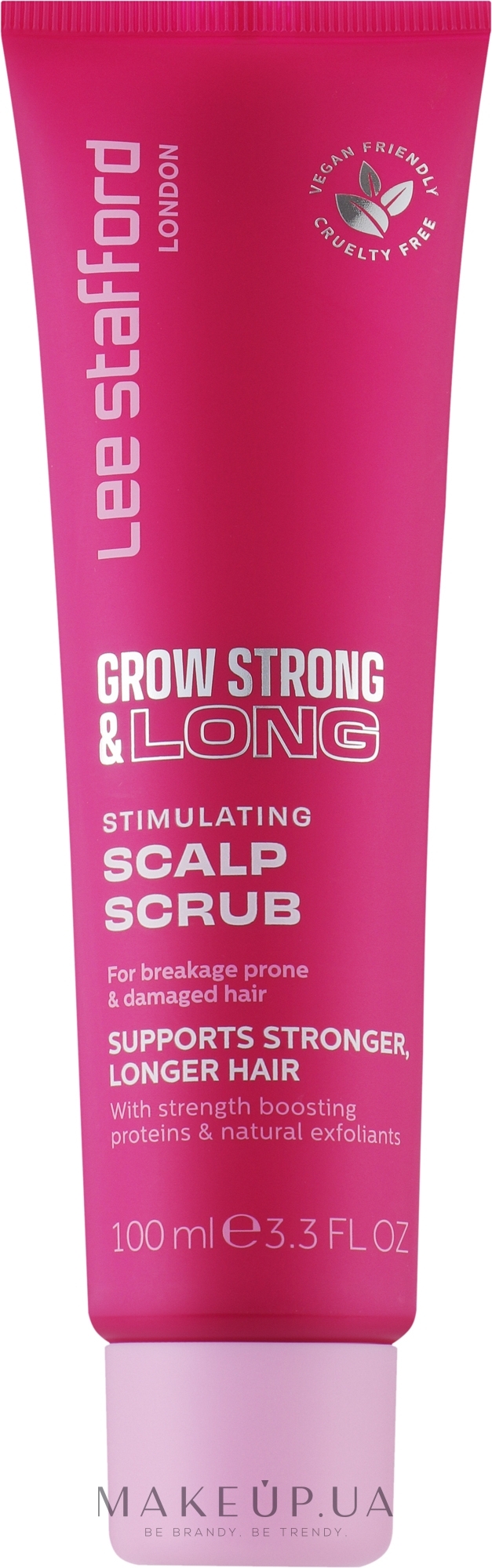Стимулирующий скраб для кожи головы - Lee Stafford Grow Strong & Long Stimulating Scalp Scrub — фото 100ml