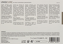 Активный восстанавливающий ночной концентрат "8 часов" №7 - Skeyndor Uniqcure 8H Night Repairing Concentrate — фото N3