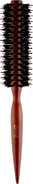 Щетка-брашинг CS-10C, с деревянной конусной ручкой и прямым ворсом - Cosmo Shop — фото N1