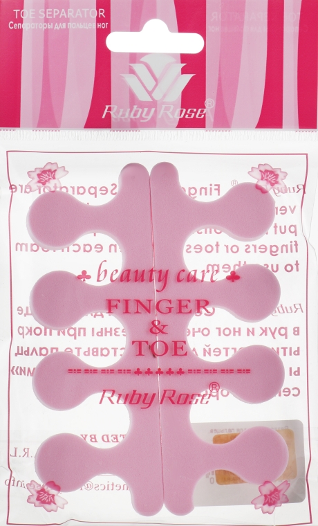 Розділювач для пальців, НВ-9083, рожевий - Ruby Rose — фото N1