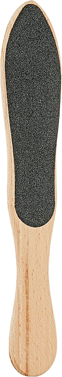 Тертка для ніг двостороння, дерево, 80/120, TD-04, коричнева - Beauty Luxury — фото N2