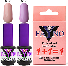 Духи, Парфюмерия, косметика Набор "1+1" - Fayno № 47 (35,36) (gel/polish/2x7ml)