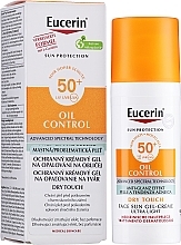 УЦЕНКА Солнцезащитный гель-крем для лица с матовым эффектом - Eucerin Oil Control Dry Touch Face Sun Gel-Cream SPF 50 * — фото N2