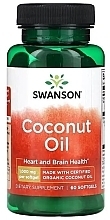 Парфумерія, косметика Харчова добавка "Кокосове масло", 1000 мг - Swanson Coconut Oil 1000 mg