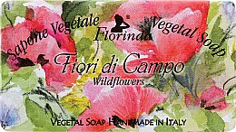 Парфумерія, косметика Мило натуральне "Польові квіти" - Florinda Sapone Vegetale Vegetal Soap Wild Flowers